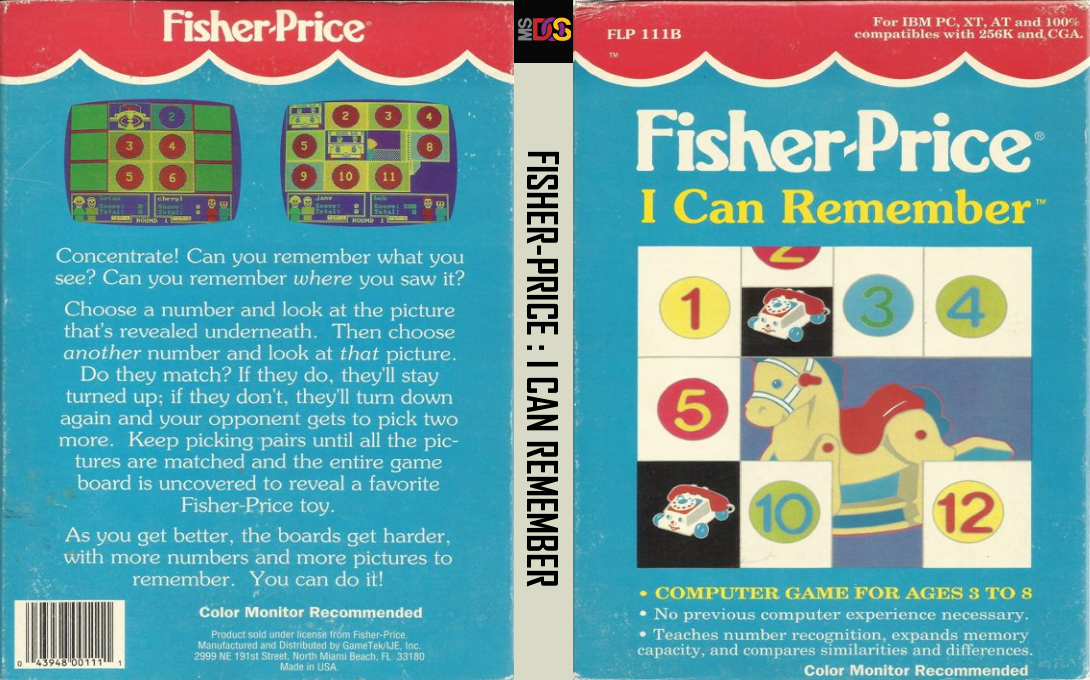 Fisher-price - I Can Remember — box-texture (US)