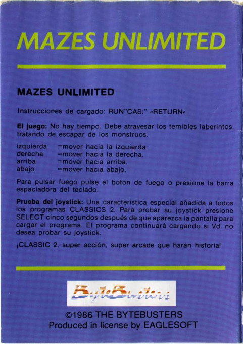 Mazes Unlimited — box-2D-back (EU)