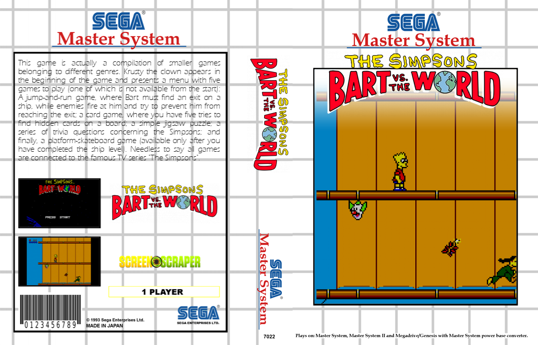 Simpsons, The - Bart vs. The World — box-texture (SS)