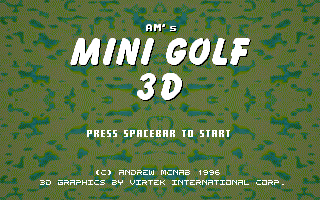 Am's Mini Golf 3d box art