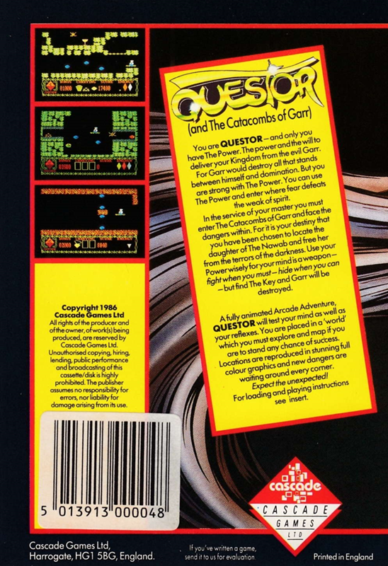 Questor — box-2D-back (EU)