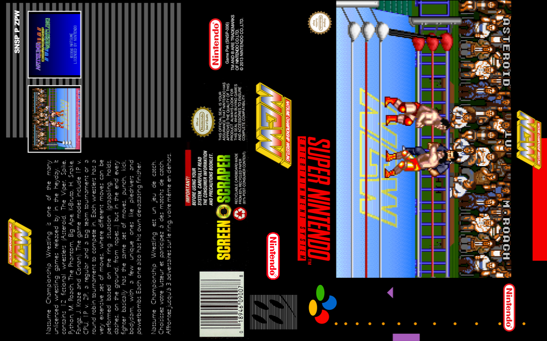 Natsume Championship Wrestling — box-texture (SS)