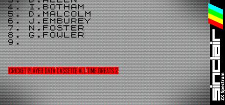 Cricket Player Data Cassette All Time Greats 2 — steamgrid