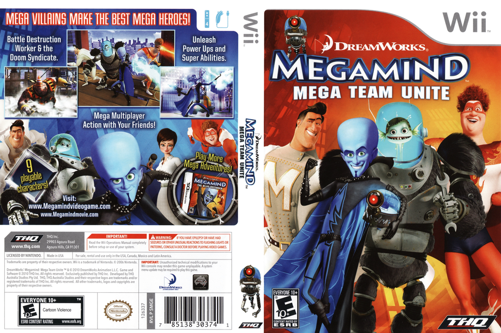 DreamWorks Megamind - Mega Team Unite — box-texture (US)