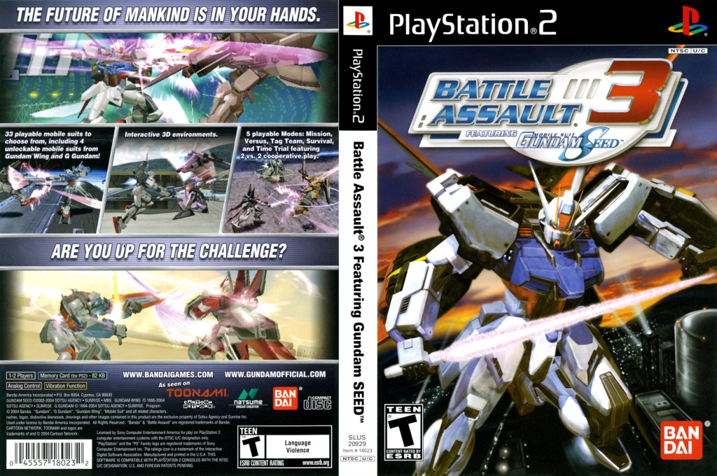 Battle Assault 3 featuring Gundam Seed — box-texture (US)