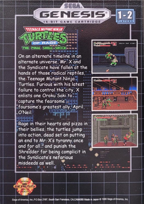 TMNT Of Rage : The Final Shell Shock — box-2D-back (US)