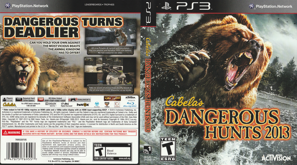 Cabela's Dangerous Hunts 2013 — box-texture (CA)