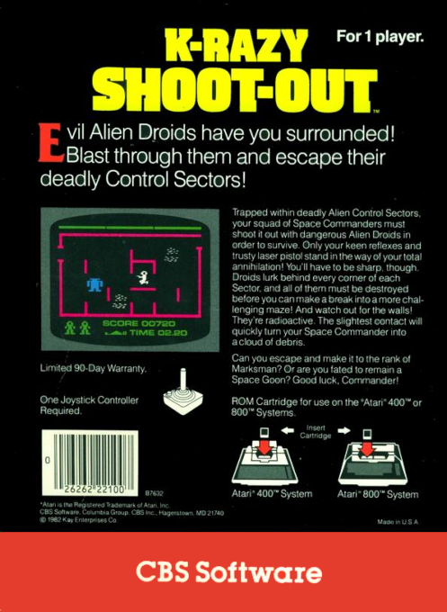 K-razy Shootout — box-2D-back (US)