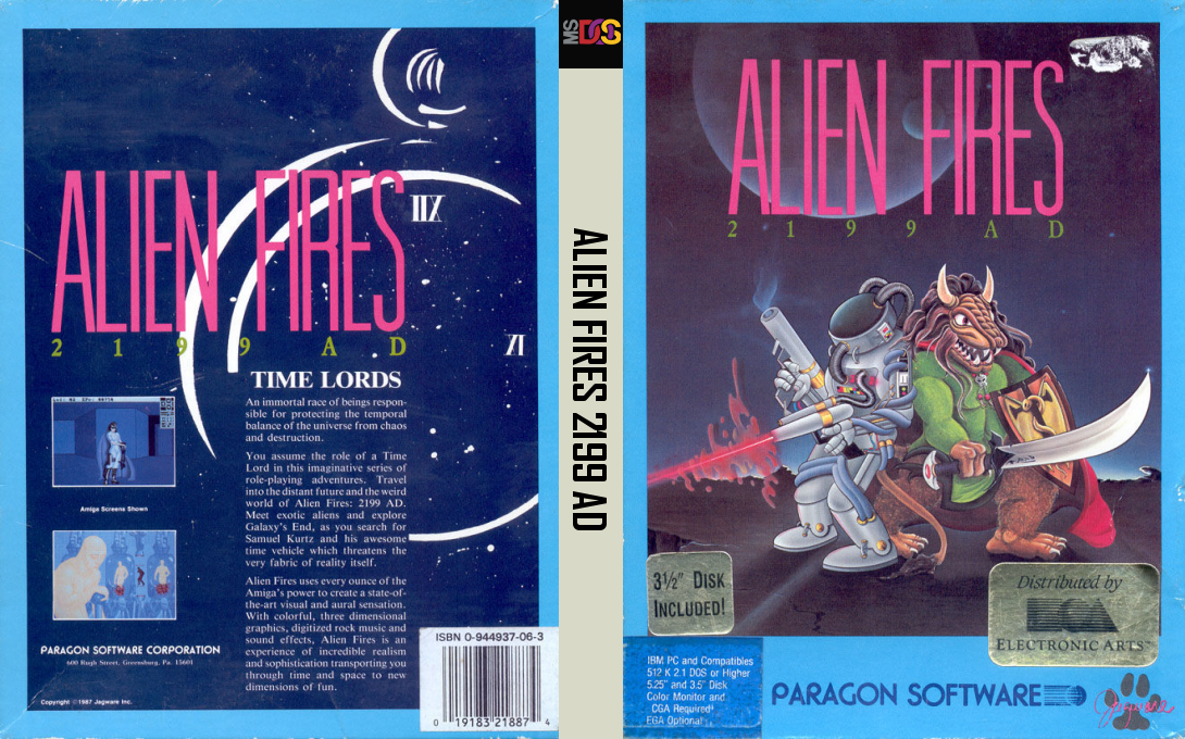 Alien Fires 2199 AD — box-texture (US)