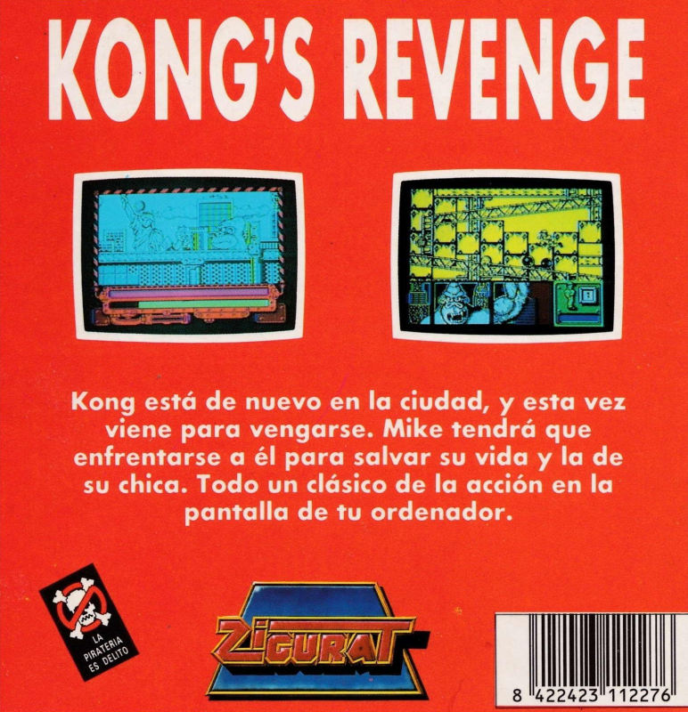 Kong's Revenge — box-2D-back (SP)