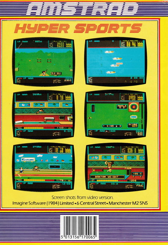 Hyper Sports — box-2D-back (EU)