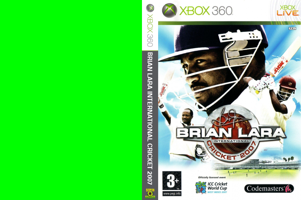 Brian Lara International Cricket 2007 — box-texture (UK)