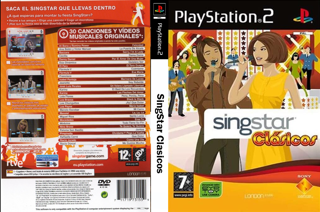 Singstar Clasicos — box-texture (SP)