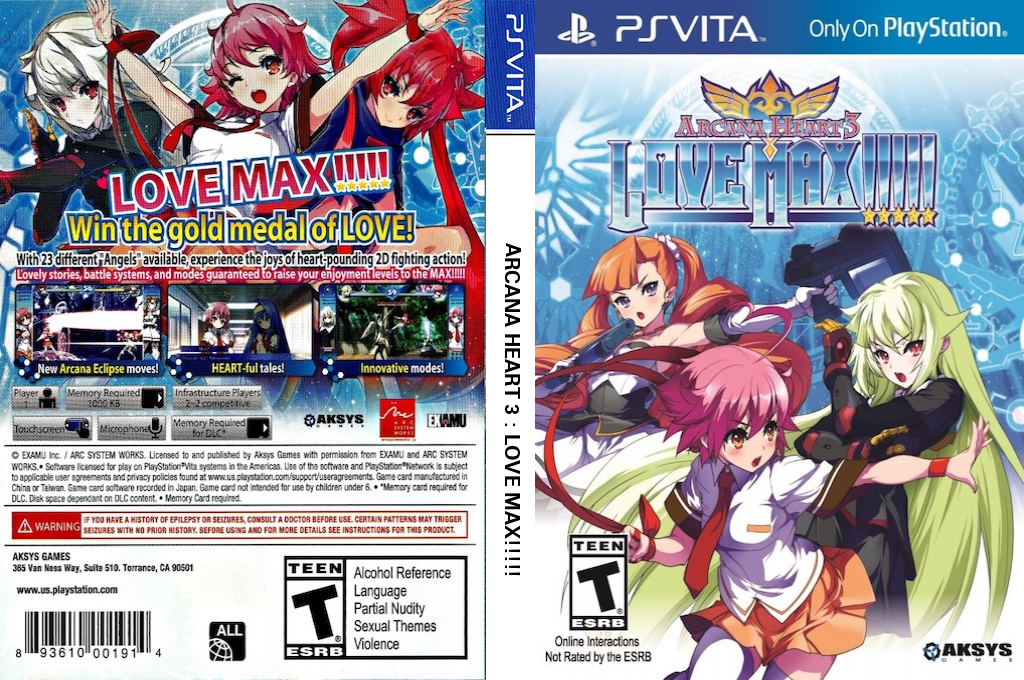 Arcana Heart 3 - LOVEMAX!!!!! — box-texture (US)