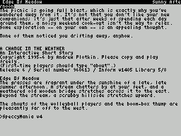 ZxZvm - A Change in the Weather - An Interactive Short Story — ss (WOR)
