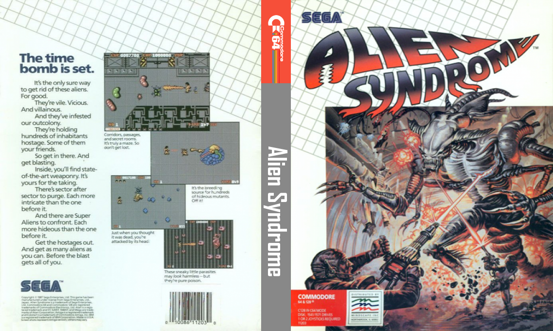 Alien Syndrome — box-texture (US)