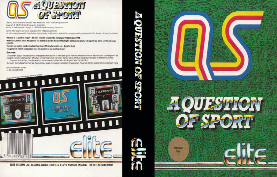 Question Of Sport, A — box-texture (EU)