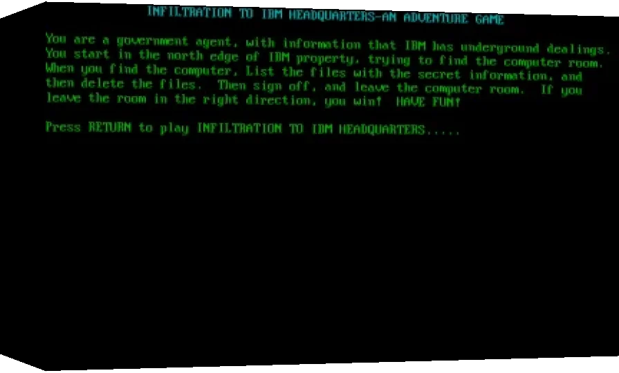 Infiltration to IBM Headquarters — box-3D (WOR)