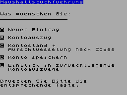 Haushaltsbuchfuehrung — ss (DE)