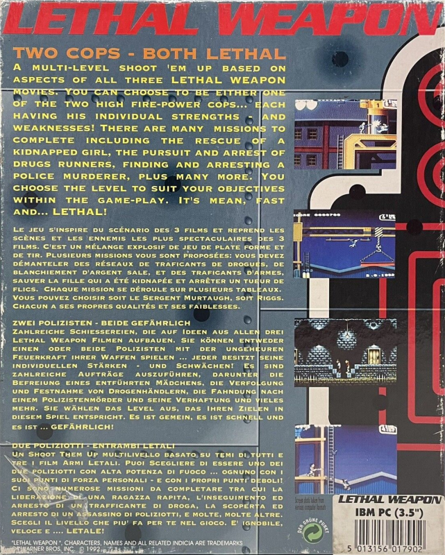 Lethal Weapon — box-2D-back (EU)