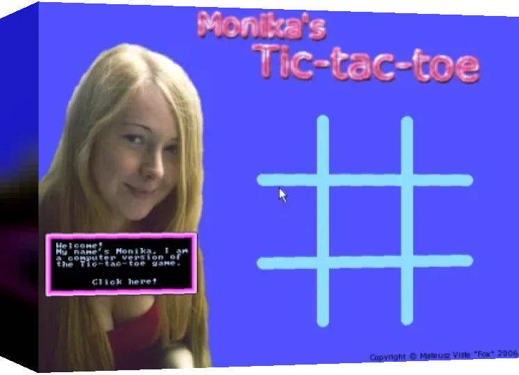 Monika's Tic Tac Toe — box-3D (WOR)
