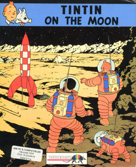 Tintin On The Moon box art