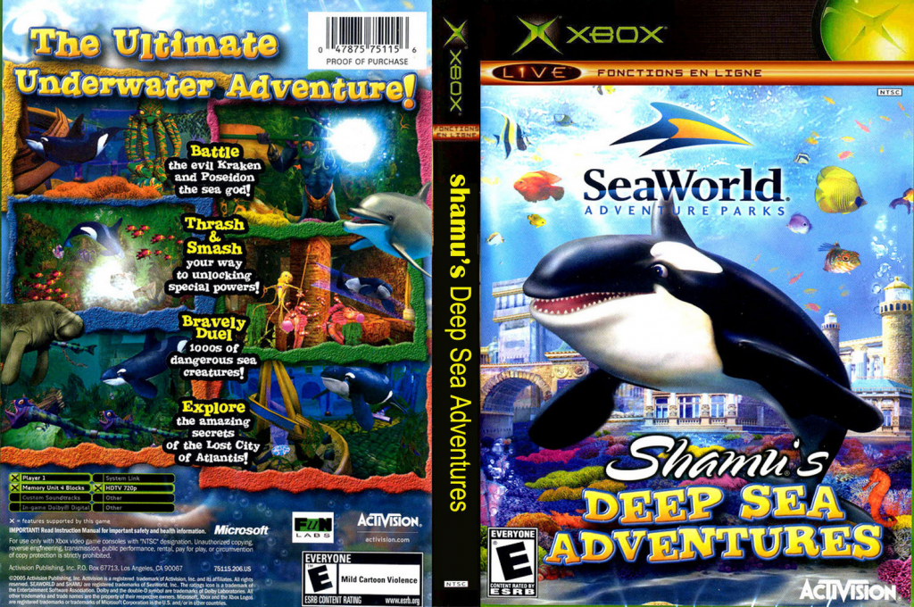 Shamu's Deep Sea Adventures — box-texture (US)