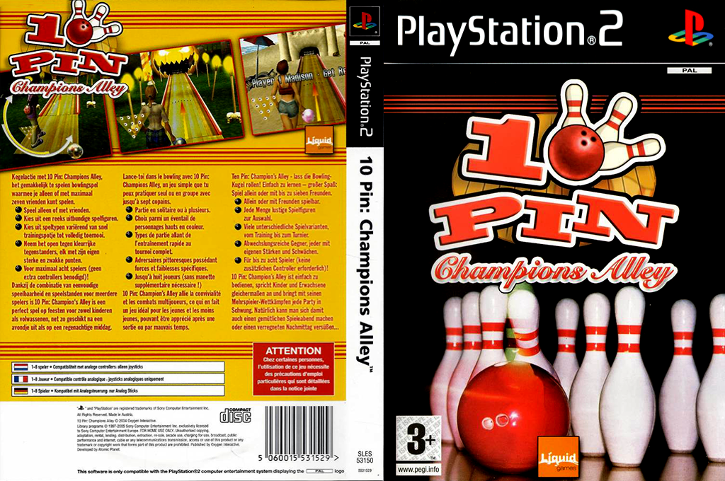 10 Pin - Champions Alley — box-texture (EU)