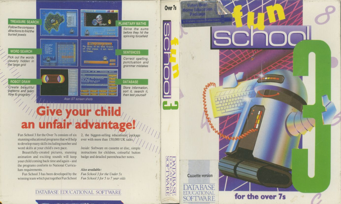 Fun School 3 : For the over 7's — box-texture (EU)