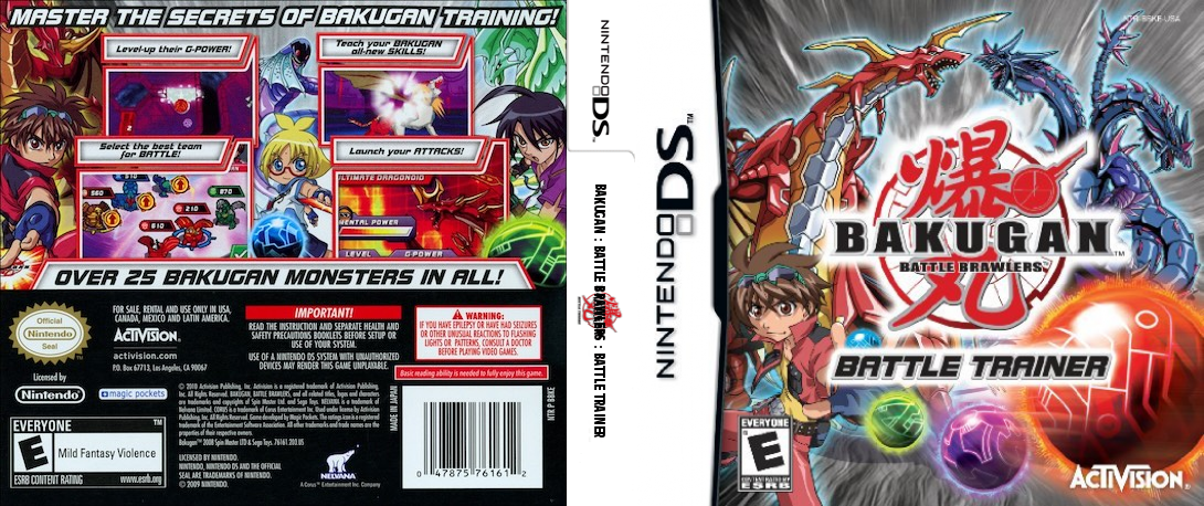 Bakugan - Battle Brawlers - Battle Trainer — box-texture (US)