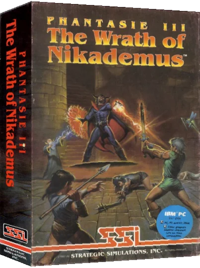 Phantasie 3 - The Wrath Of Nikademus — box-3D (US)