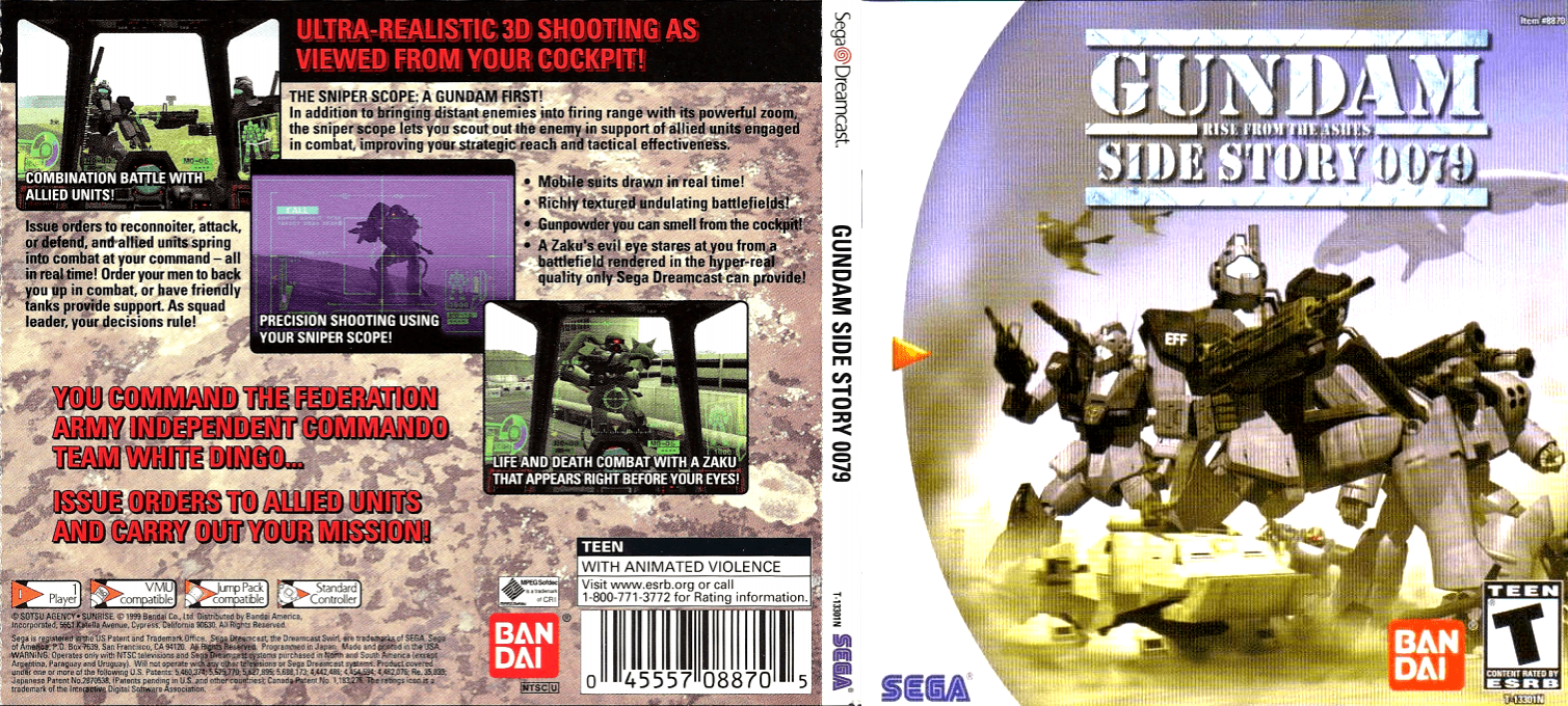 Gundam Side Story 0079 - Rise from the Ashes — box-texture (US)