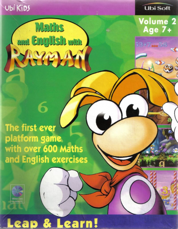 Maths And English With Rayman Volume 2 box art