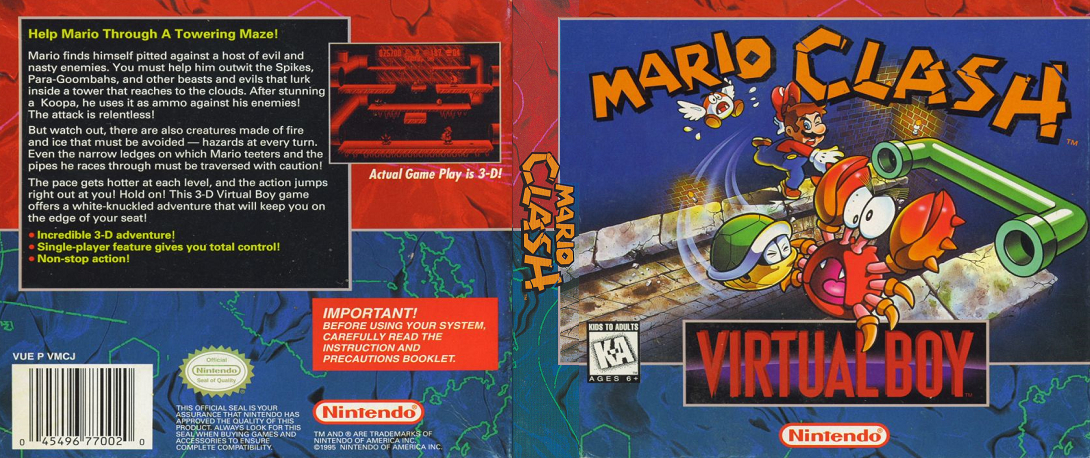 Mario Clash — box-texture (US)
