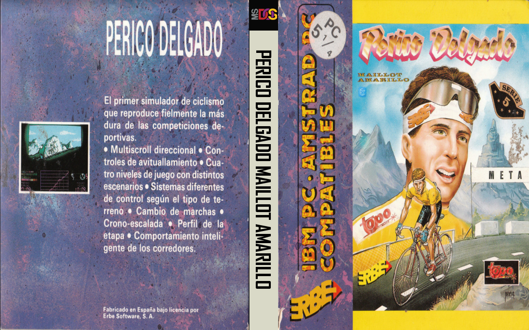 Perico Delgado Maillot Amarillo — box-texture (SP)