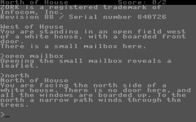 Zork - The Great Underground Empire — ss (US)