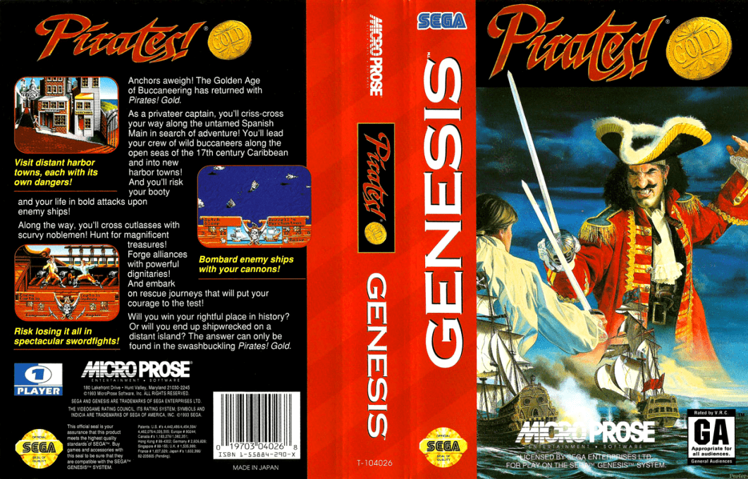 Pirates! Gold — box-texture (US)