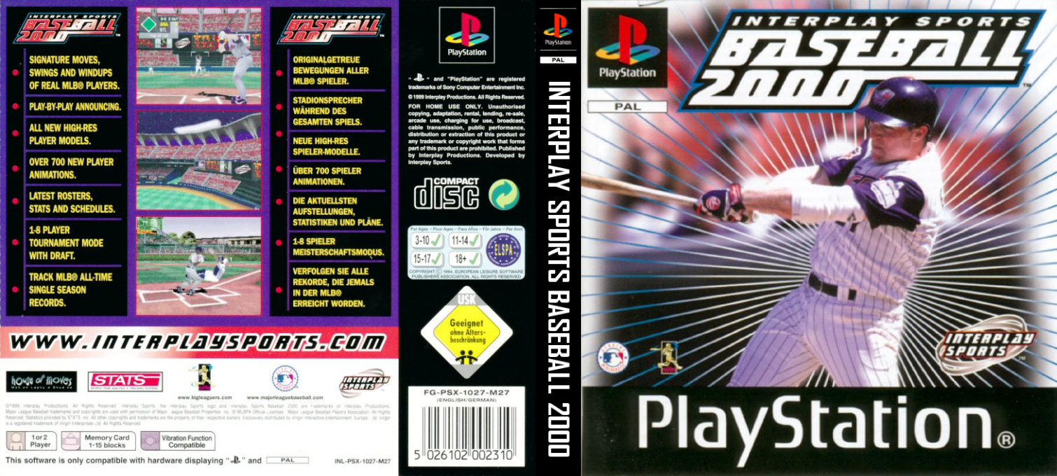 Interplay Sports Baseball 2000 — box-texture (EU)