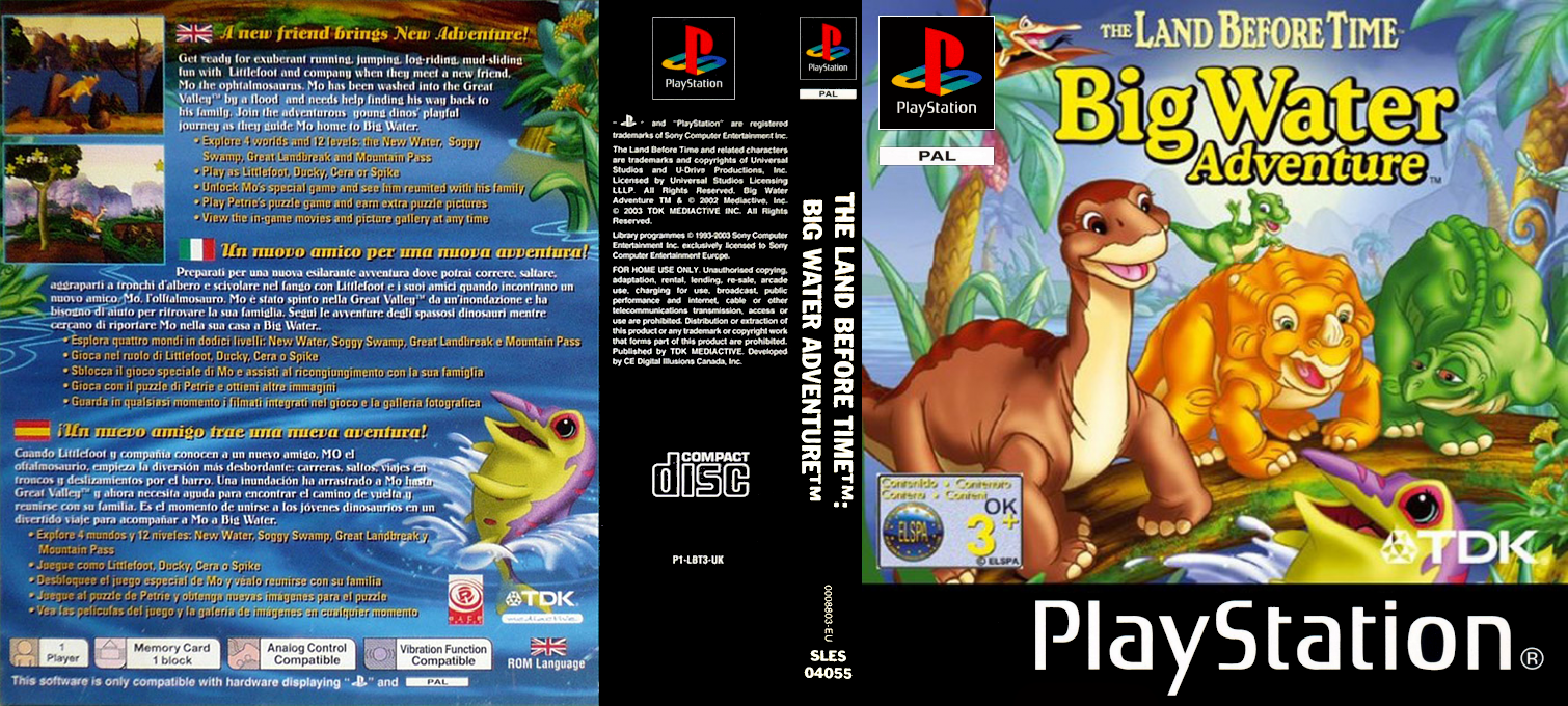 Land Before Time - Big Water Adventure, The — box-texture (EU)