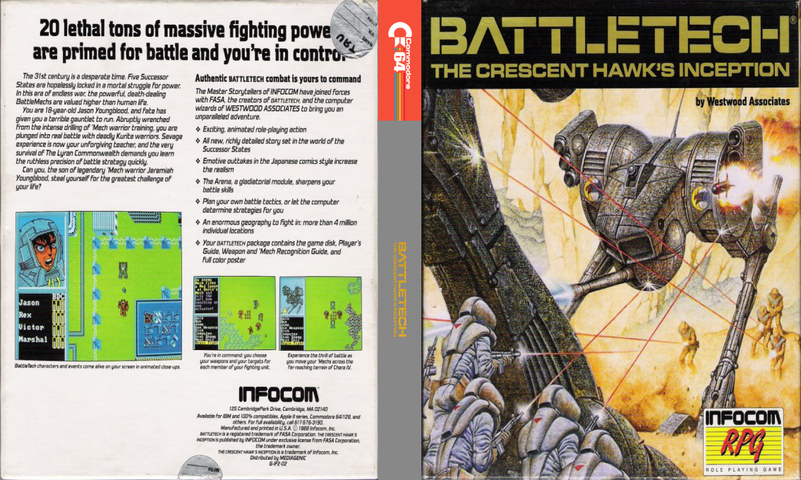 Battletech - The Crescent Hawk's Inception — box-texture (US)