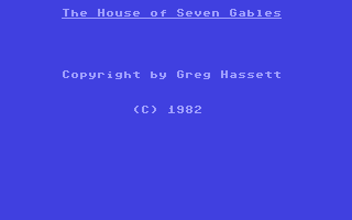 House Of Seven Gables, The — sstitle (EU)
