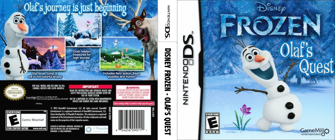 Disney Frozen - Olaf's Quest — box-texture (US)