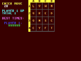 The Game Of Scramble — ss (WOR)