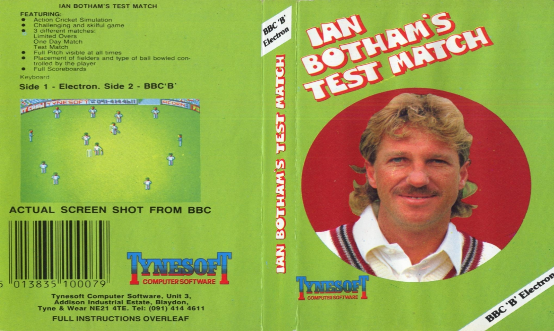 Ian Botham's Test Match — box-texture (EU)