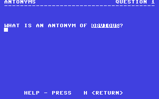 Antonyms — ss (WOR)