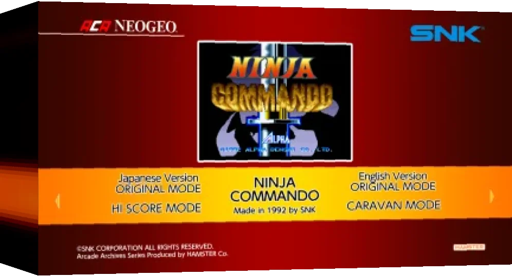 Aca Neogeo Ninja Commando — box-3D (WOR)
