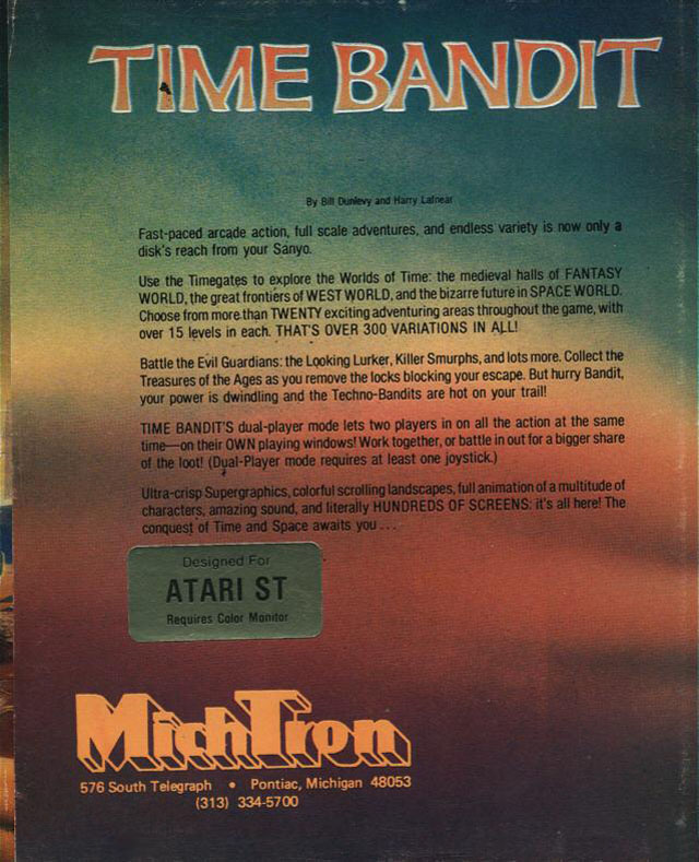 Time Bandit — box-2D-back (US)