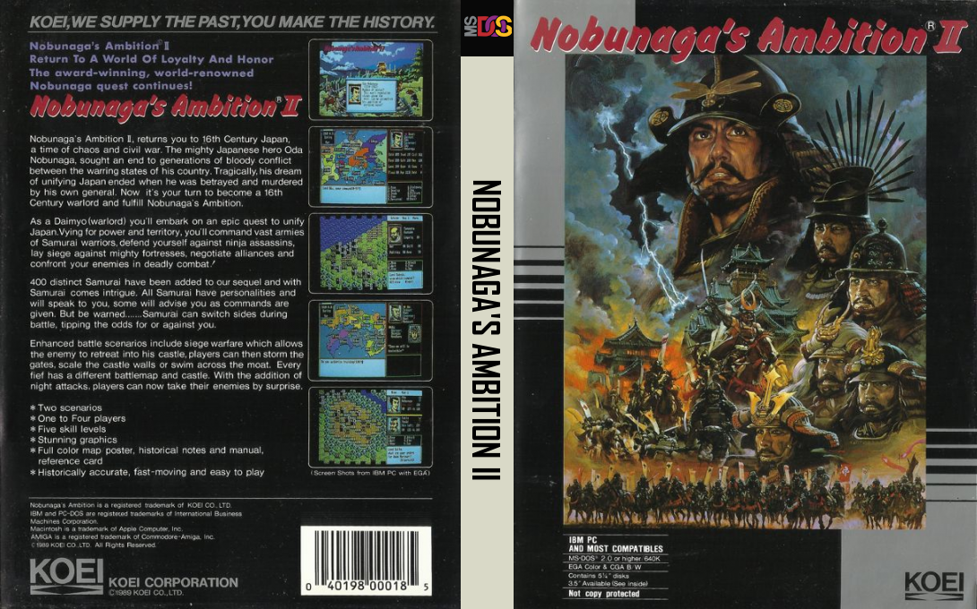 Nobunaga's Ambition 2 — box-texture (US)