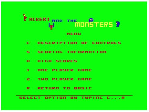 ALBERT and the MONSTERS — sstitle (WOR)