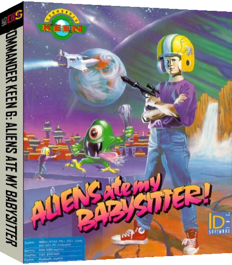 Commander Keen 6 - Aliens Ate My Babysitter — box-3D (US)